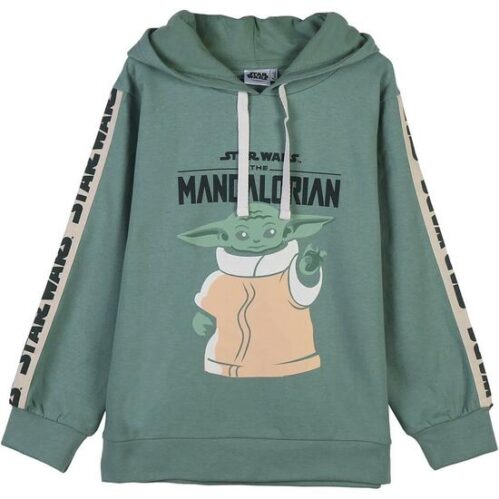 Sudadera Con Capucha Cotton Brushed The Mandalorian Green