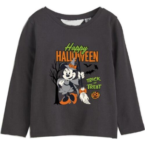 Camiseta Larga Single Jersey Minnie Dark Gray