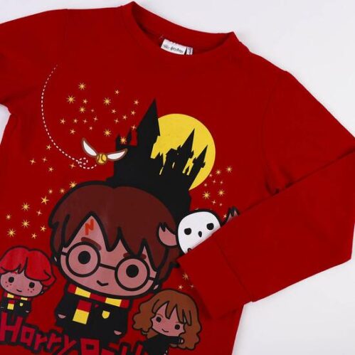 Pijama Largo Single Jersey Harry Potter Dark Red - Imagen 3