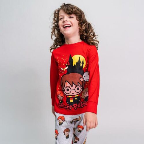 Pijama Largo Single Jersey Harry Potter Dark Red - Imagen 5