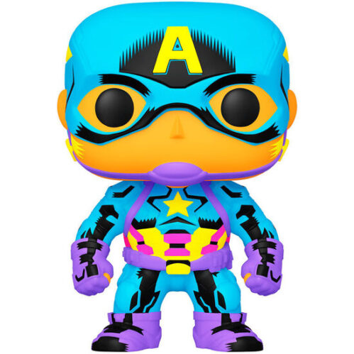 Figura Pop Marvel Captain America Black Light Exclusive