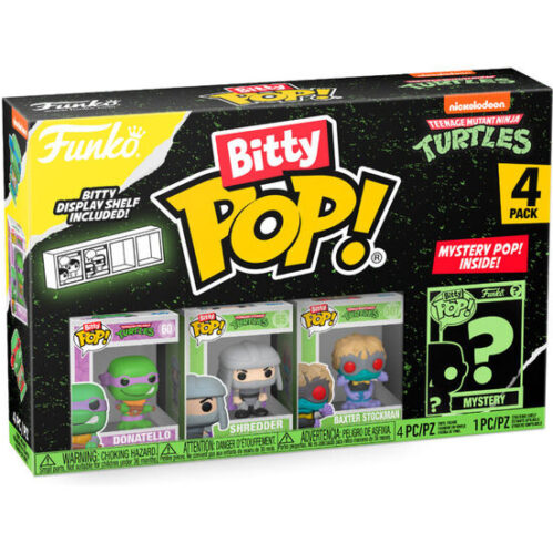 Blister 4 Figuras Bitty Pop Tortugas Ninja Donatello