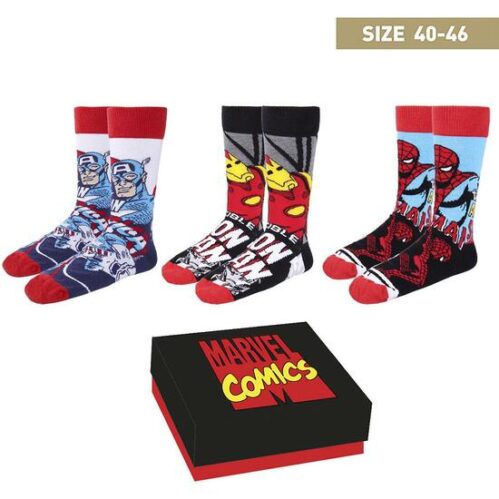 Pack Calcetines 3 Piezas Marvel Multicolor