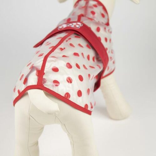 Impermeable Ajustable Para Perro M Minnie Red - Imagen 6