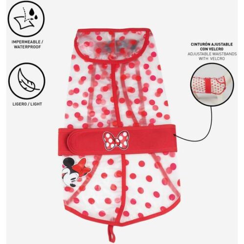 Impermeable Ajustable Para Perro M Minnie Red - Imagen 3