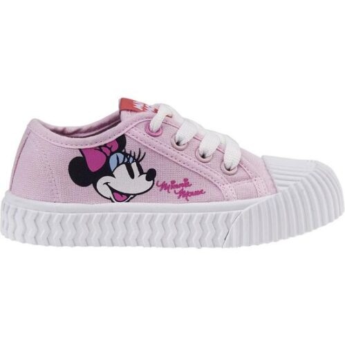 ZAPATILLA LONETA SUELA PVC CORDONES MINNIE PINK