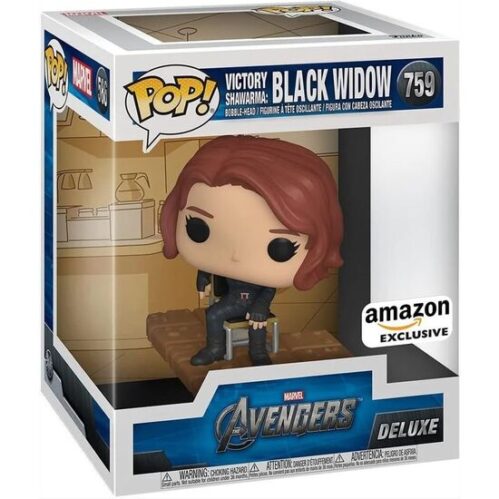 Figura Pop Deluxe Marvel Los Vengadores Avengers Black Widow Exclusive - Imagen 4