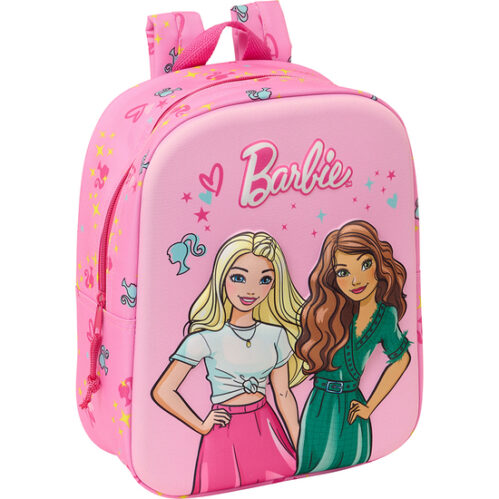 Mochila Guarderia 3D Bolsillo Red Barbie