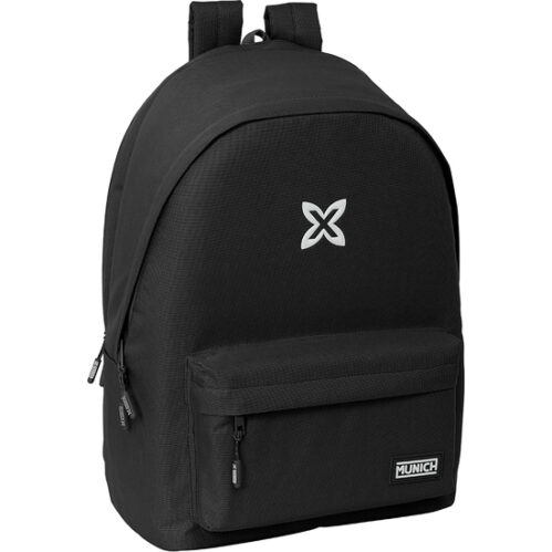 Mochila Doble Para Portatil 15,6&Quot;+Usb Munich Basicos &Quot;Negro&Quot;