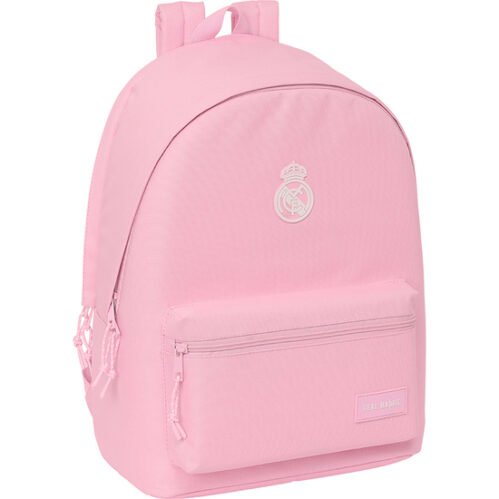 Mochila Doble Para Portatil 15,6&Quot;+Usb Real Madrid Chica Rosa