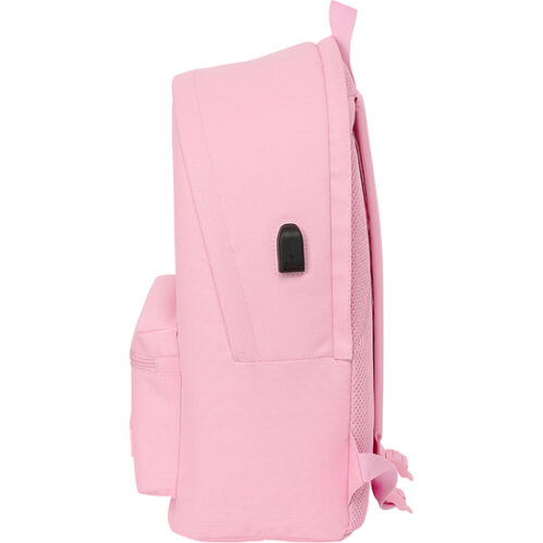 Mochila Doble Para Portatil 15,6&Quot;+Usb Real Madrid Chica Rosa - Imagen 4