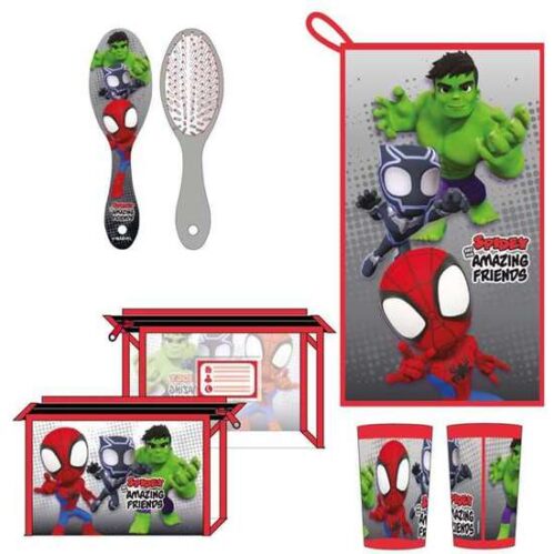 Neceser Aseo De Viaje Con Accesorios Spidey 23.0 X 15.0 X 8.0 Cm