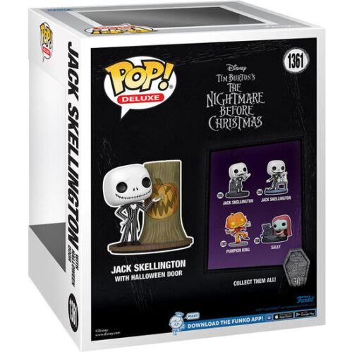 Figura Pop Disney Deluxe Pesadilla Antes De Navidad 30Th Anniversary Jack Skellington With Halloween Door - Imagen 3