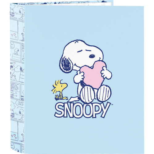 Carpeta F. 4 Anillas 35Mm Lomo Ancho Snoopy &Quot;Love&Quot;