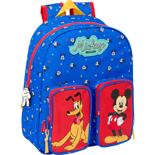 Mochila Infantil Bolsillos Adapt.carro Mickey Mouse &Quot;Good Day&Quot;