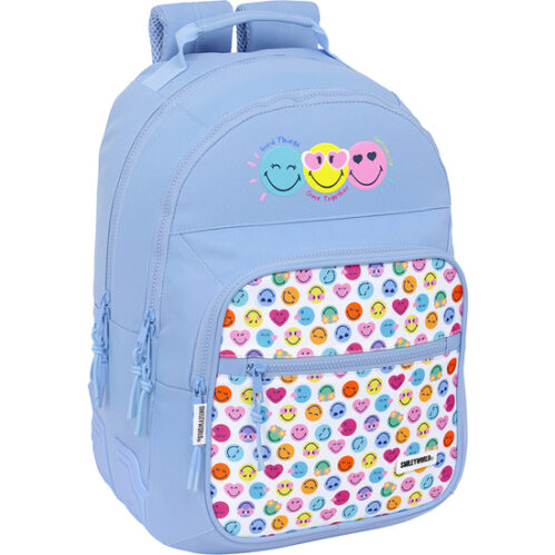 Mochila Doble Adapt.carro Reciclado Smiley World &Quot;Joyful&Quot;