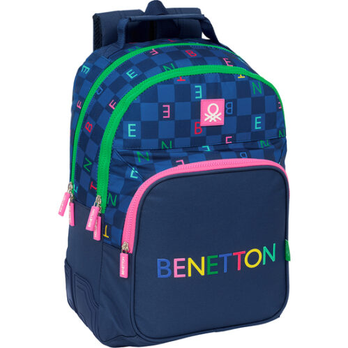 Mochila Doble Adapt.carro Benetton &Quot;Damero&Quot;