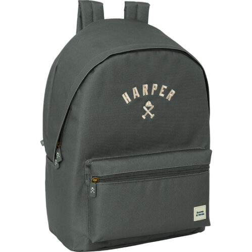 MOCHILA DOBLE PARA PORTATIL 15,6"+USB HARPER & NEYER "GREY"