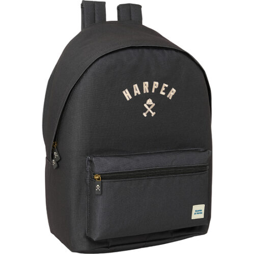 MOCHILA DOBLE PARA PORTATIL 15,6"+USB HARPER & NEYER "BLACK"