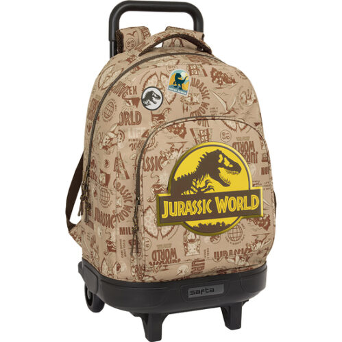 MOCHILA GDE. C/RUEDAS COMPACT EXT.SIMPLE JURASSIC WORLD