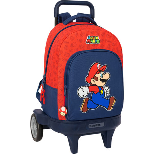 Mochila Gde. C/Ruedas Compact Evol. Ext. Super Mario &Quot;Trick&Quot;