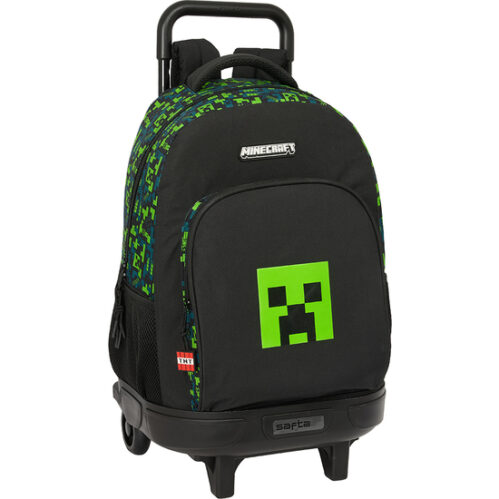 MOCHILA GDE. C/RUEDAS COMPACT EXTRAIBLE MINECRAFT "TNT"