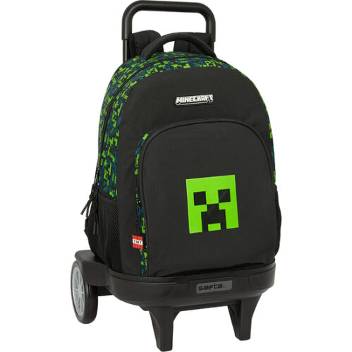 MOCHILA GDE. C/RUEDAS COMPACT EVOL. EXT. MINECRAFT "TNT"