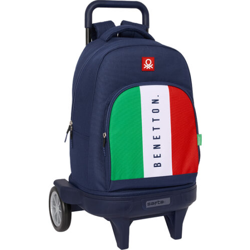 MOCHILA GDE. C/RUEDAS COMPACT EVOL. EXT. BENETTON "FLAG"