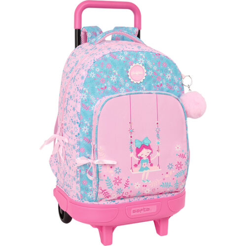 MOCHILA GDE. C/RUEDAS COMPACT EXTRAIBLE GLOWLAB KIDS "SWING"