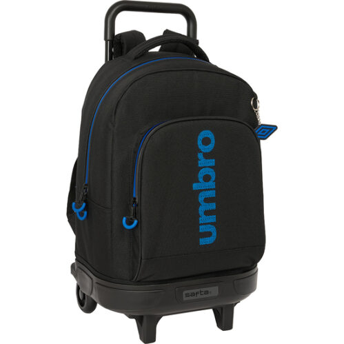 Mochila Gde. C/Ruedas Compact Extraible Umbro &Quot;Jet Black&Quot;