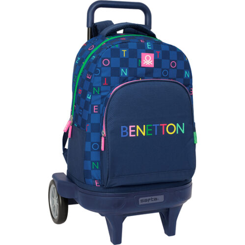 MOCHILA GDE. C/RUEDAS COMPACT EVOL. EXT. BENETTON "DAMERO"