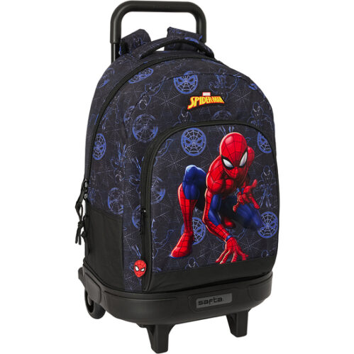 MOCHILA GDE. C/RUEDAS COMPACT EXTRAIBLE SPIDER-MAN "ATTACK"