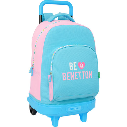 MOCHILA GDE. C/RUEDAS COMPACT EXTRAIBLE BENETTON "UNIQUE"