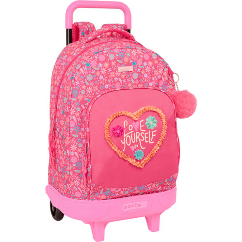 MOCHILA GDE. C/RUEDAS COMPACT EXTRAIBLE SAFTA "FEELING"