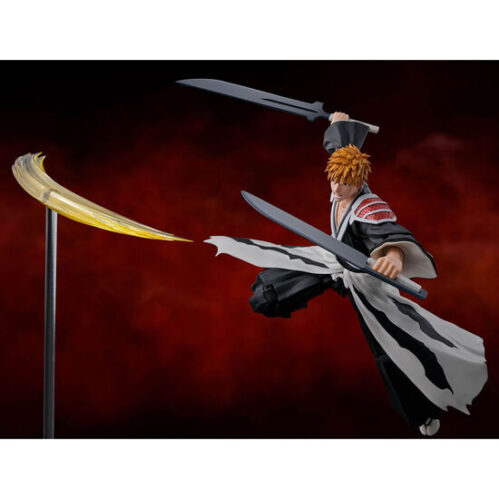 FIGURA S.H FIGUARTS ICHIGO KUROSAKI DUAL ZANGETSU BLEACH 15CM - Image 4