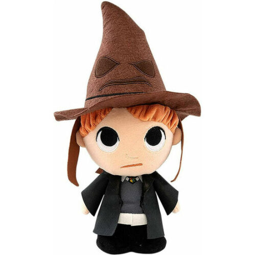 PELUCHE HARRY POTTER RON WITH SORTING HAT 15CM